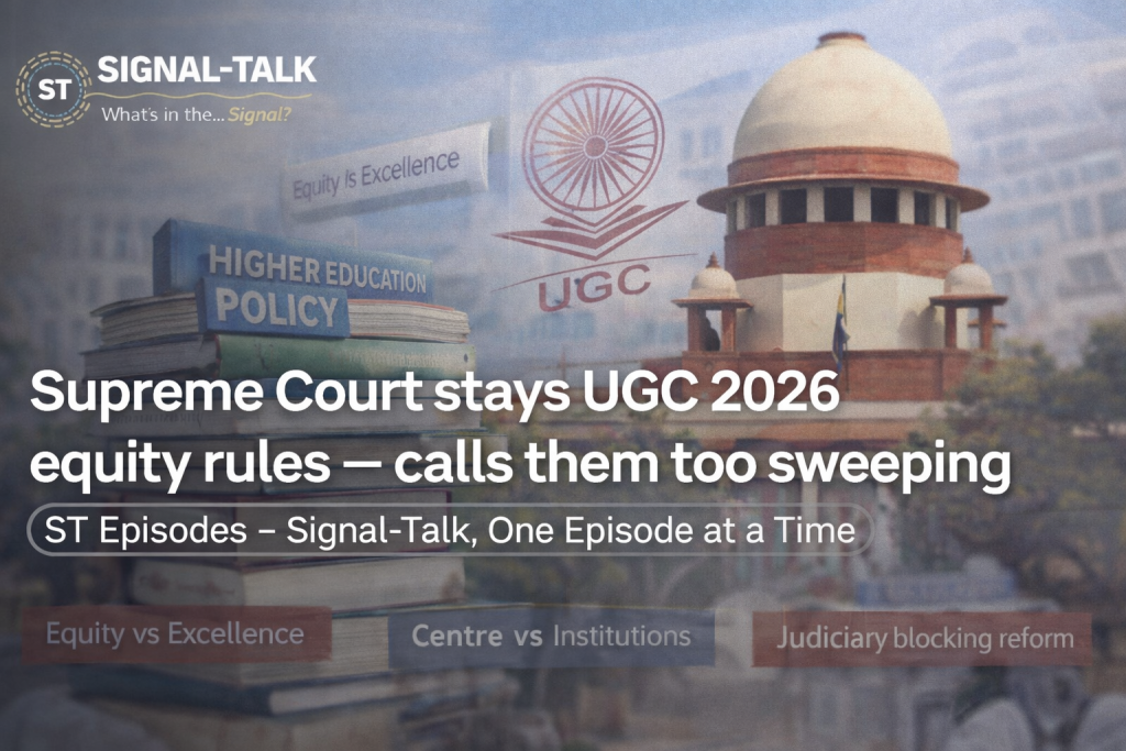 Supreme Court stays 2026 UGC equity rules — calls them too sweeping ...